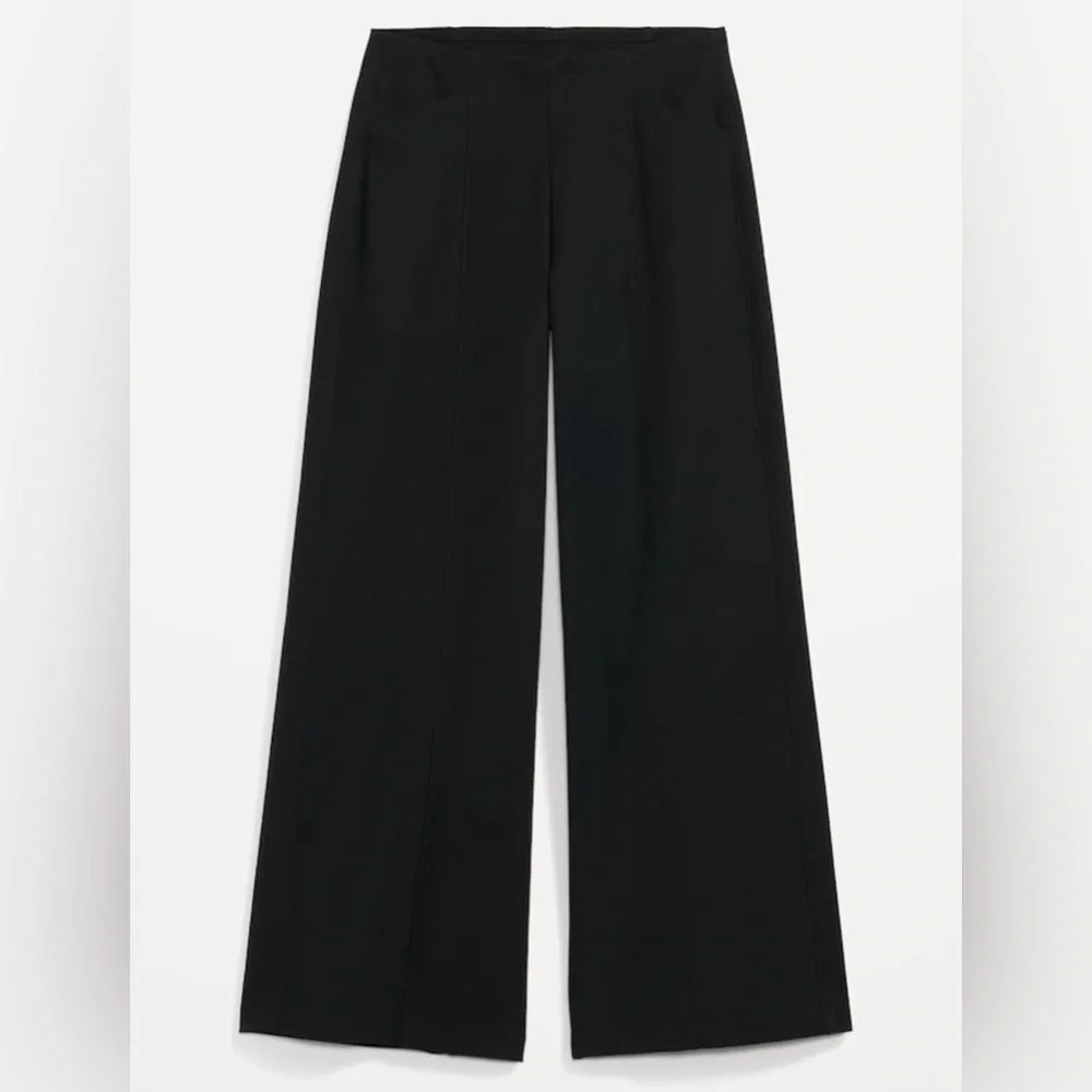 NWOT! Black High-Waisted Pull-On Pixie Wide-Leg Pants for Women - Multiple 🩶🩶 - Picture 4 of 8
